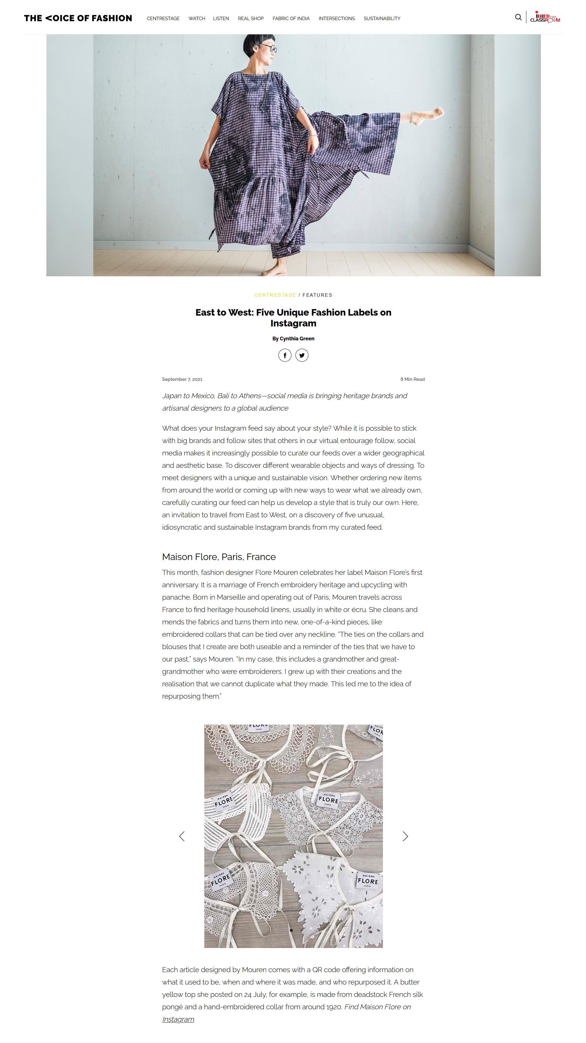 THE VOICE OF FASHION - SEPT. 2021