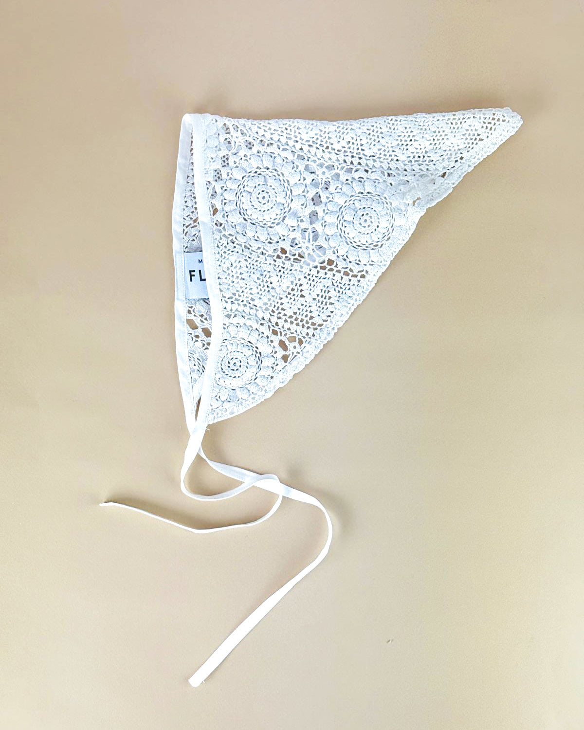 Fichu triangle ROMARIN Crochet Ecru