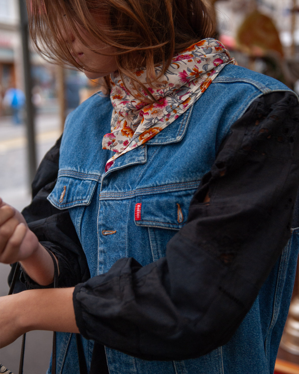 Silk scarf ROMARIN Indiennes