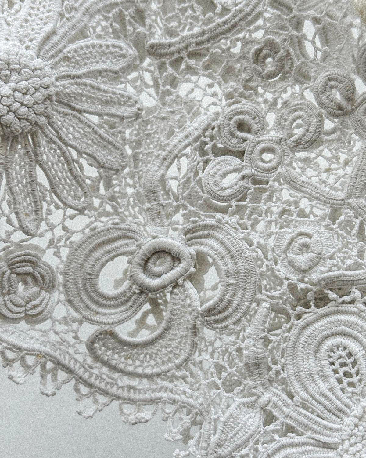 Large collar MUGUET Ecru