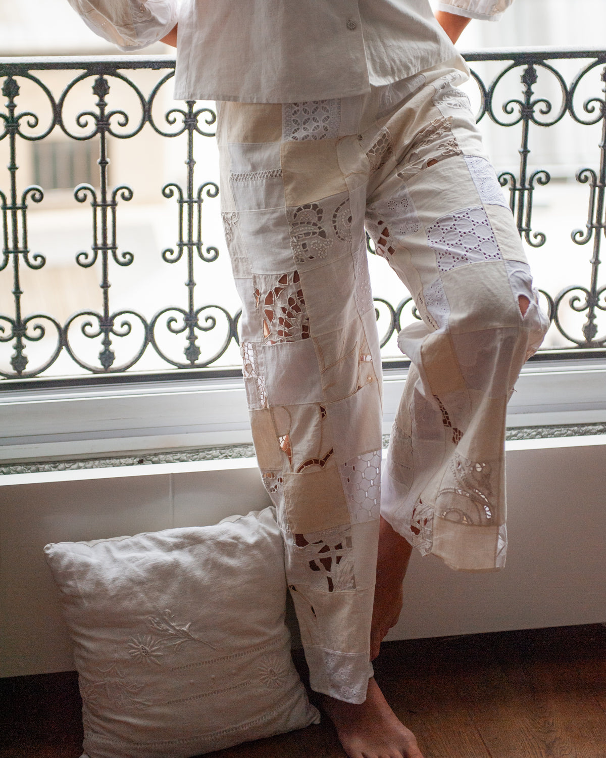 Pantalon PIVOINE Ecru